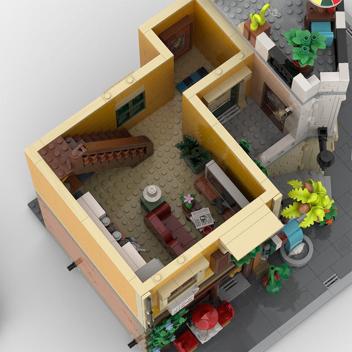 MOC - 217918 Italian Street Corner Building Blocks - LesDiy -