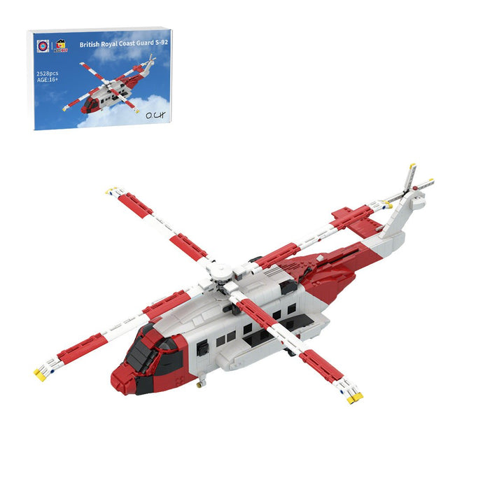 MOC - 219694 S - 92 Helibus Twin - Engine Medium Helicopter Building Blocks - LesDiy - Building Blocks -