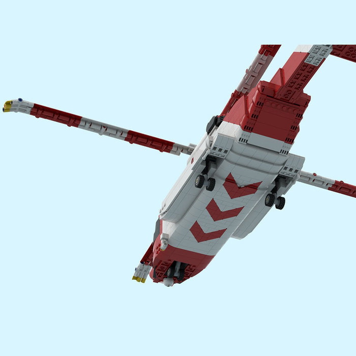 MOC - 219694 S - 92 Helibus Twin - Engine Medium Helicopter Building Blocks - LesDiy - Building Blocks -