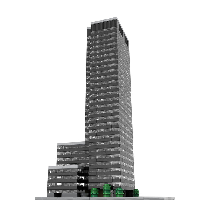 MOC - 219954 Seagram Building New York - 1/800 Scale Building Blocks - LesDiy - Building Blocks -