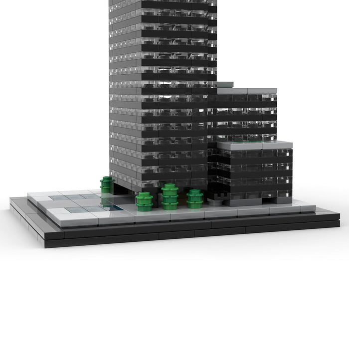 MOC - 219954 Seagram Building New York - 1/800 Scale Building Blocks - LesDiy - Building Blocks -