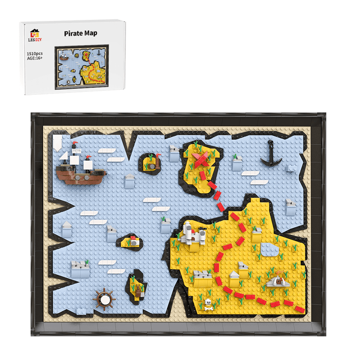 MOC - 220230 The Map - UCS Pirates Map Building Blocks - LesDiy - Building Blocks -