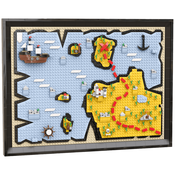 MOC - 220230 The Map - UCS Pirates Map Building Blocks - LesDiy - Building Blocks -