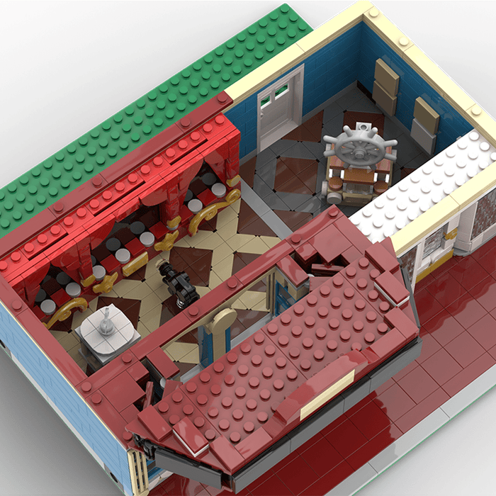 MOC - 220451 Cinema | Deluxe Main Street USA Building Blocks - LesDiy - Building Blocks -