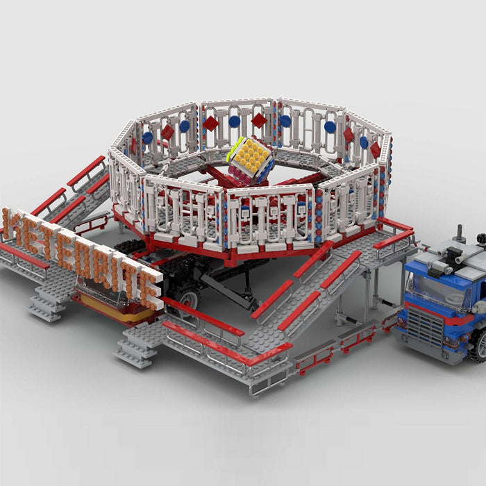MOC - 220631 Fairground Meteorite ride Building Blocks - LesDiy -