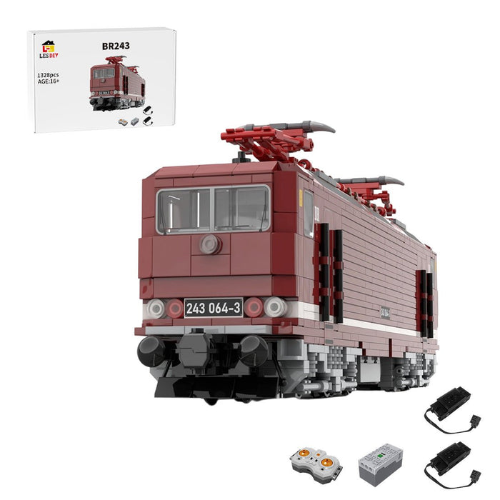 MOC - 221512 Electric Locomotive BR243 of the Deutsche Reichsbahn Bluilding Blocks - LesDiy - Locomotive -
