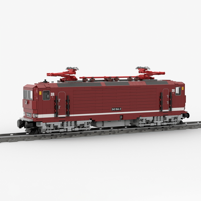 MOC - 221512 Electric Locomotive BR243 of the Deutsche Reichsbahn Bluilding Blocks - LesDiy - Locomotive -
