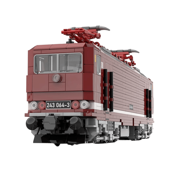MOC - 221512 Electric Locomotive BR243 of the Deutsche Reichsbahn Bluilding Blocks - LesDiy - Locomotive -