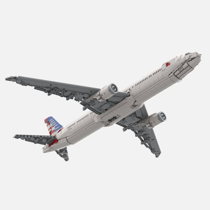 MOC - 222551 American Passenger Aircraft Building Blocks - LesDiy -