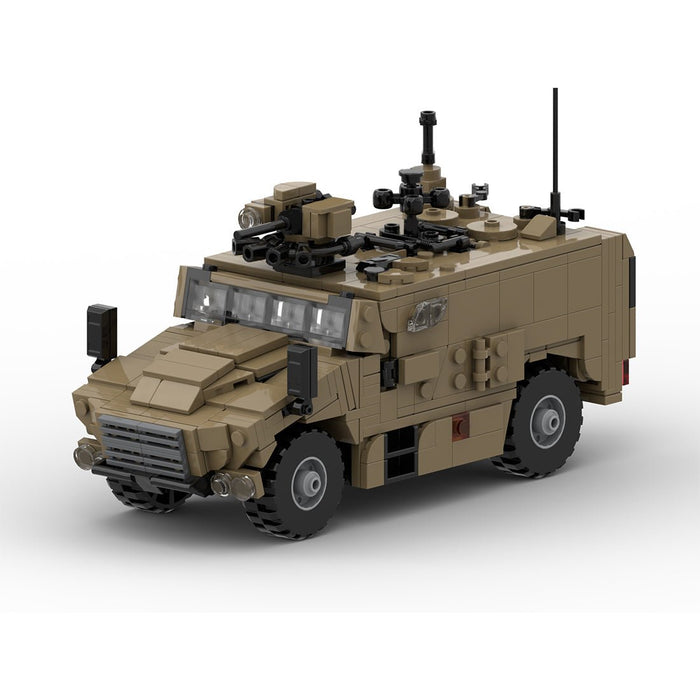 MOC - 222718 1/35 Scale WWII Military French 4×4 Transport Vehicle: VBMR - L Serval Building Blocks - LesDiy -