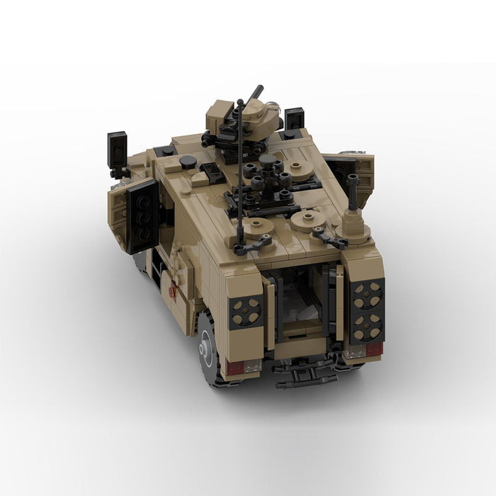 MOC - 222718 1/35 Scale WWII Military French 4×4 Transport Vehicle: VBMR - L Serval Building Blocks - LesDiy -
