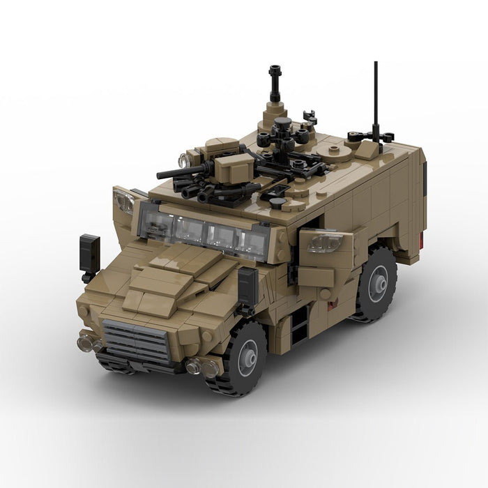 MOC - 222718 1/35 Scale WWII Military French 4×4 Transport Vehicle: VBMR - L Serval Building Blocks - LesDiy -