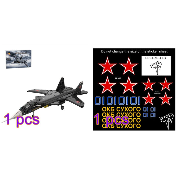 MOC - 222886 1:35 Scale Su - 47 Berkut Building Blocks - LesDiy - Building Blocks -