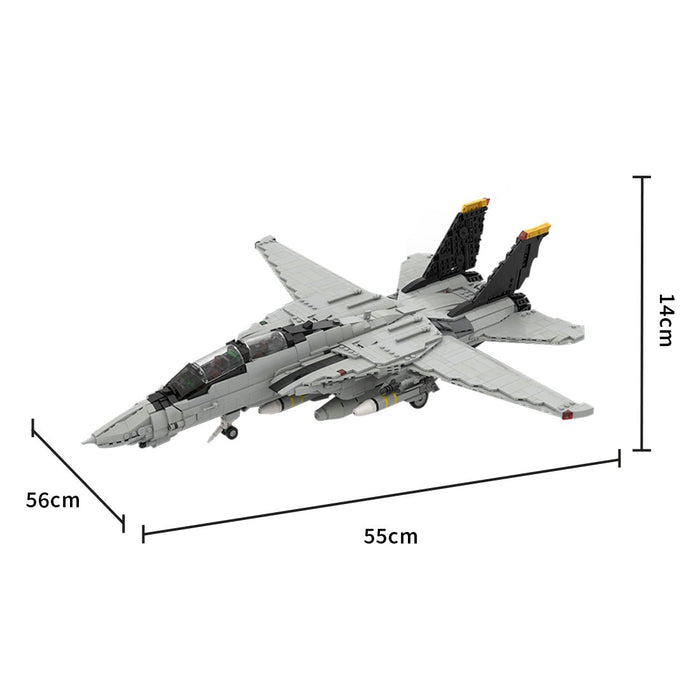 MOC - 223761 1/35 Scale （V3）Grumman F - 14 TOMCAT Building Blocks - LesDiy - building blocks -