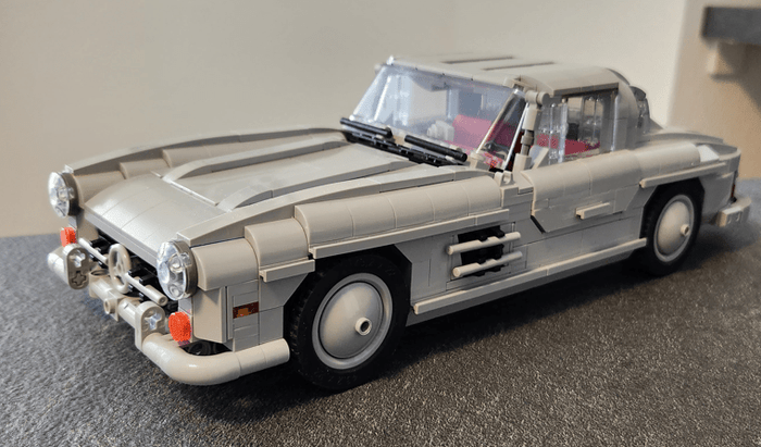 MOC-223863 Mercedes 300 SL W198 1:18 Scale Classic Sports Car Building Blocks-LesDiy-MOC-
