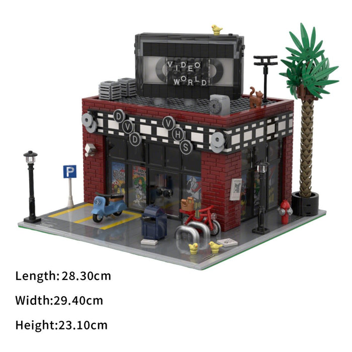 MOC - 224017 Video Store Building Blocks - LesDiy - MOC -