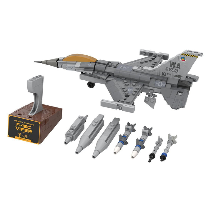 MOC - 224853 F - 16C Fighting Falcon, Nellis (1:58) Building Blocks - LesDiy - Building Blocks - stickers