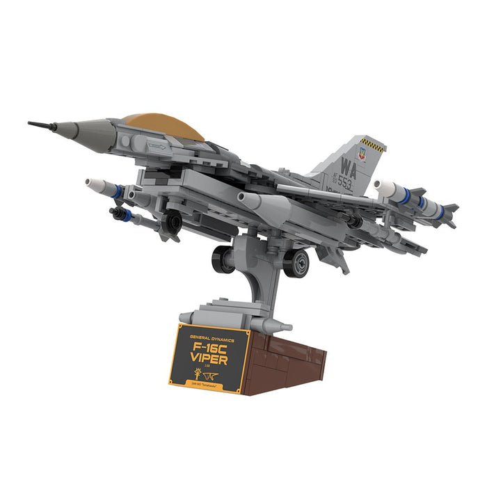 MOC - 224853 F - 16C Fighting Falcon, Nellis (1:58) Building Blocks - LesDiy - Building Blocks - stickers