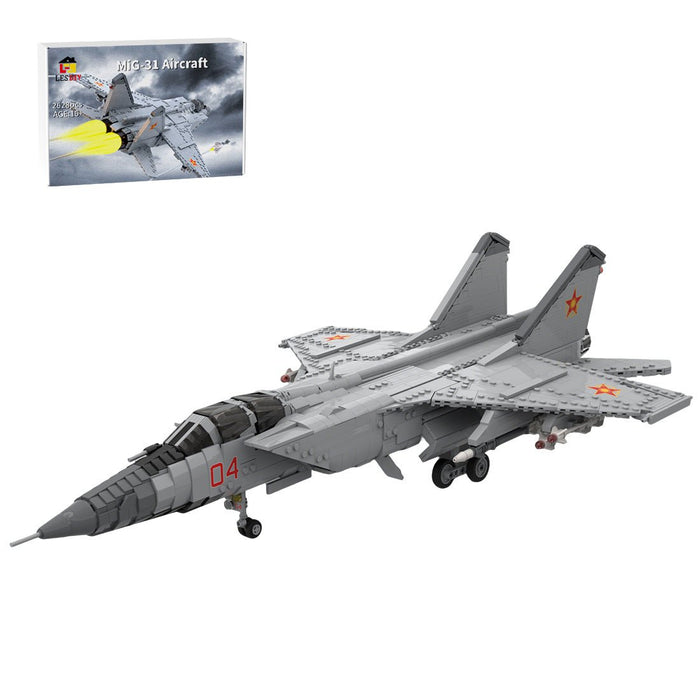 MOC - 225531 1:35 Scale MiG - 31 Foxhound Building Blocks - LesDiy - Building Blocks -
