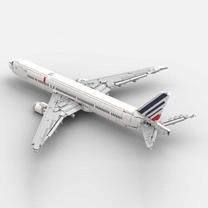 MOC - 225643 Air France 777 - 300er Building Blocks - LesDiy -