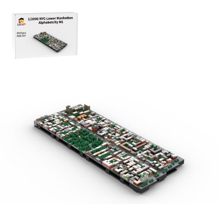 MOC - 225884 1/2000 Scale Lower Manhattan - Alphabetcity Module 1 Building Blocks - LesDiy - Building Blocks -