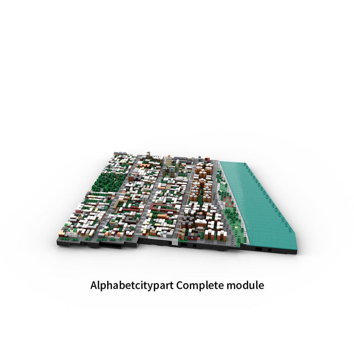 MOC - 225884 1/2000 Scale Lower Manhattan - Alphabetcity Module 1 Building Blocks - LesDiy - Building Blocks -