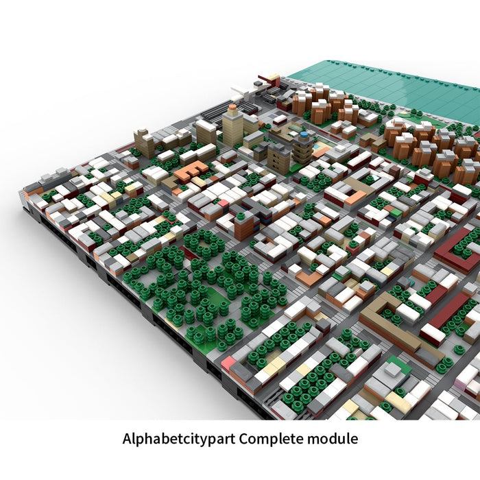 MOC - 225884 1/2000 Scale Lower Manhattan - Alphabetcity Module 1 Building Blocks - LesDiy - Building Blocks -