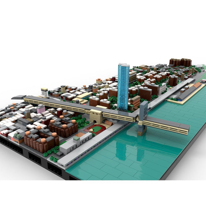 MOC - 225884 1/2000 Scale Lower Manhattan - Bridge Area Building Blocks - LesDiy - Building Blocks -
