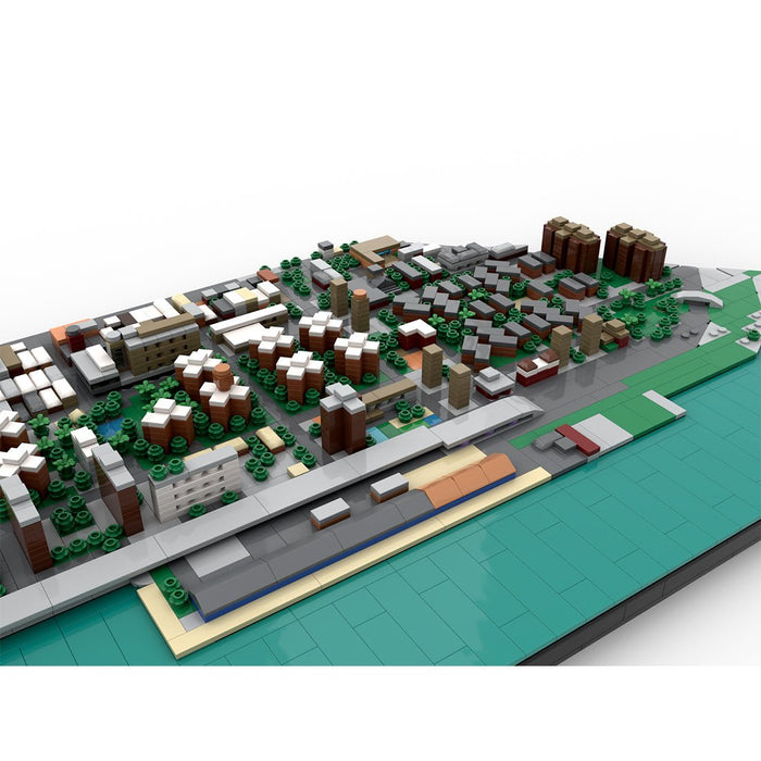 MOC - 225884 1/2000 Scale Lower Manhattan - Bridge Area Building Blocks - LesDiy - Building Blocks -