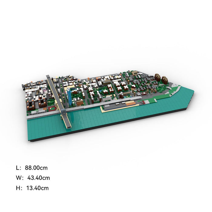 MOC - 225884 1/2000 Scale Lower Manhattan - Bridge Area Building Blocks - LesDiy - Building Blocks -