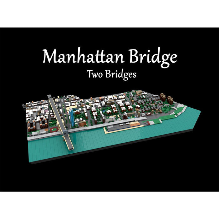 MOC - 225884 1/2000 Scale Lower Manhattan - Bridge Area Building Blocks - LesDiy - Building Blocks -