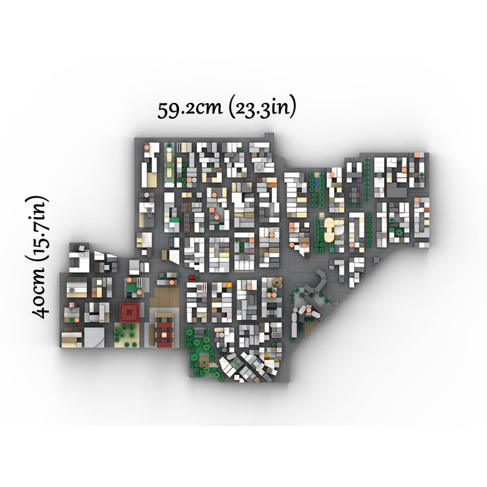 MOC - 225884 1/2000 Scale Lower Manhattan - Chinatown & Little Italy Building Blocks - LesDiy - Building Blocks -