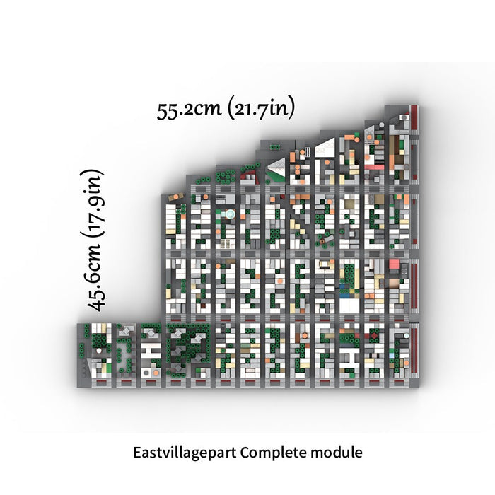 MOC - 225884 1/2000 Scale Lower Manhattan - EastVillage Module 1 Building Blocks - LesDiy - Building Blocks -
