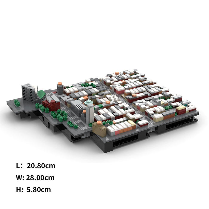 MOC - 225884 1/2000 Scale Lower Manhattan - EastVillage Module 3 Building Blocks - LesDiy - Building Blocks -