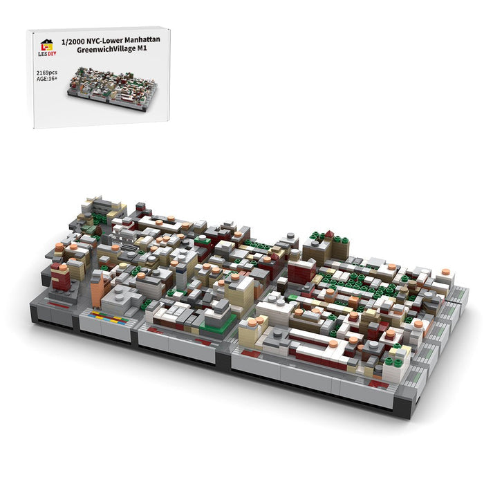 MOC - 225884 1/2000 Scale Lower Manhattan - GreenwichVillage Module 1 Building Blocks - LesDiy - Building Blocks -