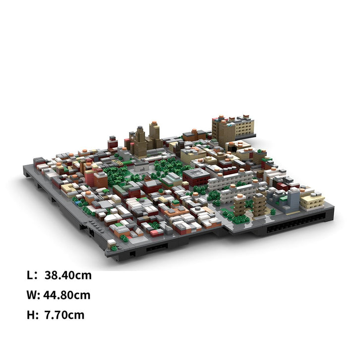 MOC - 225884 1/2000 Scale Lower Manhattan - GreenwichVillage Module 2 Building Blocks - LesDiy - Building Blocks -