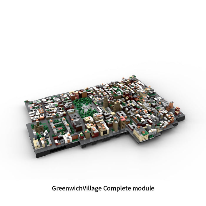MOC - 225884 1/2000 Scale Lower Manhattan - GreenwichVillage Module 2 Building Blocks - LesDiy - Building Blocks -