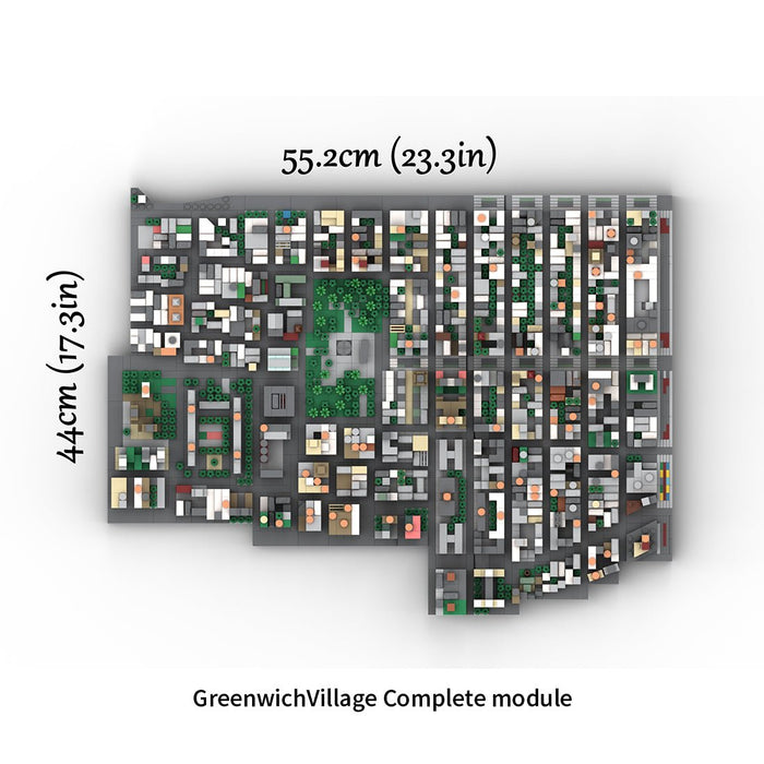 MOC - 225884 1/2000 Scale Lower Manhattan - GreenwichVillage Module 2 Building Blocks - LesDiy - Building Blocks -