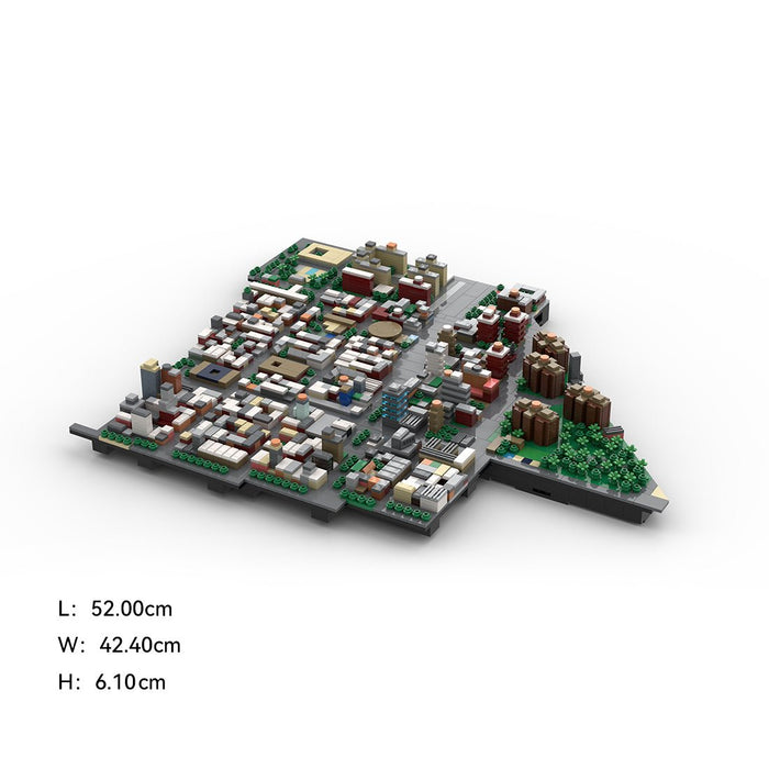 MOC - 225884 1/2000 Scale Lower Manhattan - LowerEastSide Module 1 Building Blocks - LesDiy - Building Blocks -
