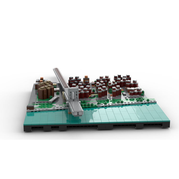 MOC - 225884 1/2000 Scale Lower Manhattan - LowerEastSide Module 2 Building Blocks - LesDiy - Building Blocks -