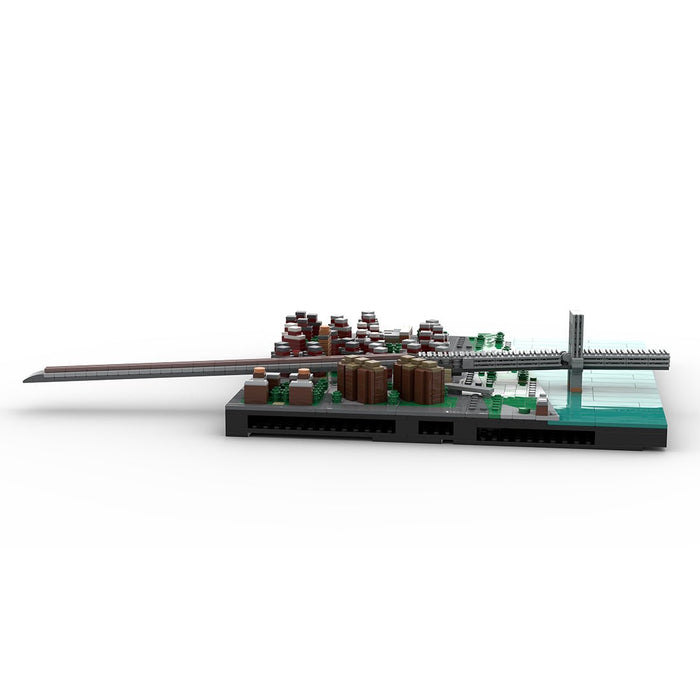 MOC - 225884 1/2000 Scale Lower Manhattan - LowerEastSide Module 2 Building Blocks - LesDiy - Building Blocks -