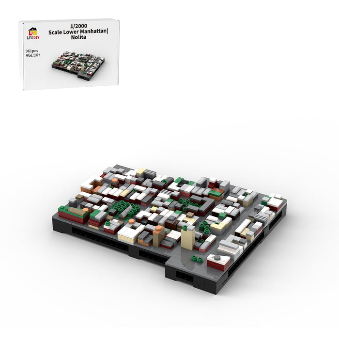 MOC - 225884 1/2000 Scale Lower Manhattan - Nolita Building Blocks - LesDiy - Building Blocks -