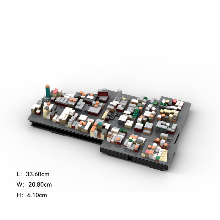 MOC - 225884 1/2000 Scale Lower Manhattan - North of Houston Building Blocks - LesDiy - Building Blocks -