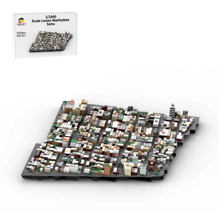 MOC - 225884 1/2000 Scale Lower Manhattan - South of Houston Building Blocks - LesDiy - Building Blocks -