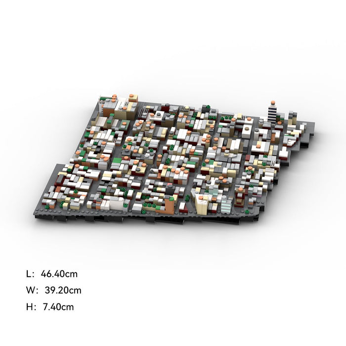 MOC - 225884 1/2000 Scale Lower Manhattan - South of Houston Building Blocks - LesDiy - Building Blocks -