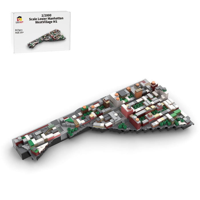 MOC - 225884 1/2000 Scale Lower Manhattan - WestVillage Module 1 Building Blocks - LesDiy - Building Blocks -