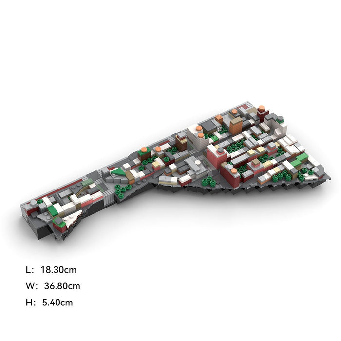 MOC - 225884 1/2000 Scale Lower Manhattan - WestVillage Module 1 Building Blocks - LesDiy - Building Blocks -