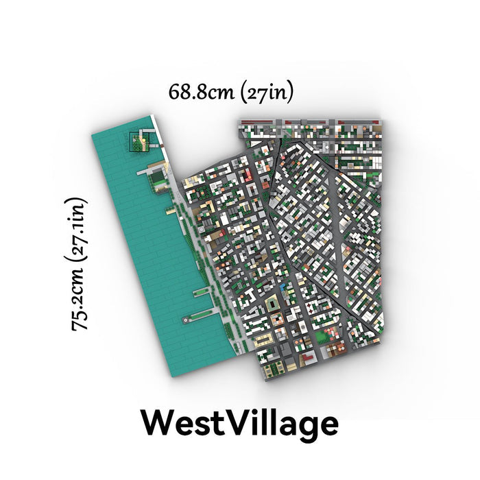 MOC - 225884 1/2000 Scale Lower Manhattan - WestVillage Module 1 Building Blocks - LesDiy - Building Blocks -
