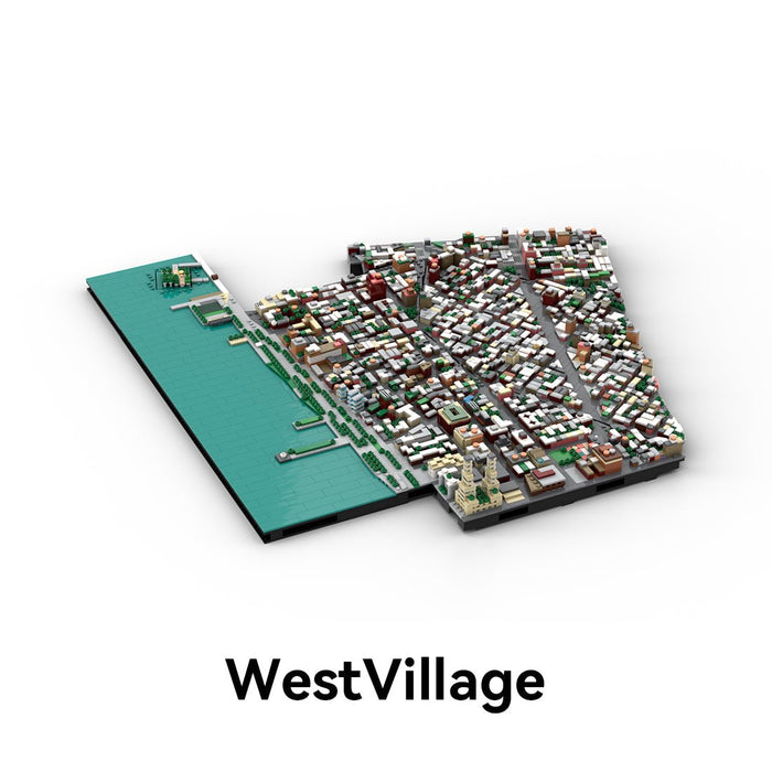 MOC - 225884 1/2000 Scale Lower Manhattan - WestVillage Module 1 Building Blocks - LesDiy - Building Blocks -