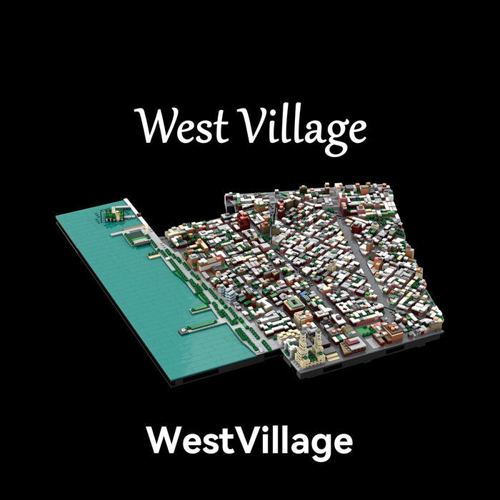 MOC - 225884 1/2000 Scale Lower Manhattan - WestVillage Module 1 Building Blocks - LesDiy - Building Blocks -